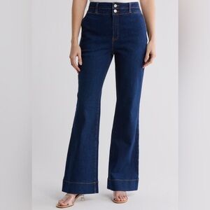 NWT Bagatelle High Rise Wide Leg Jeans in Cordelia Wash Size 28